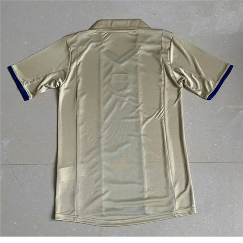 FC Barcelona Retro Jersey 2002 Away - Gold
