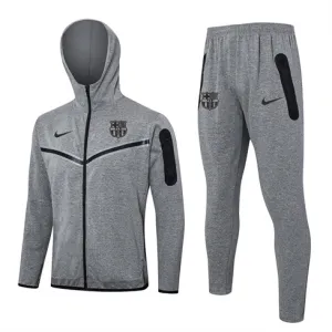 Giacca sportiva con cappuccio del FC Barcelona 2024/25 - Grigio