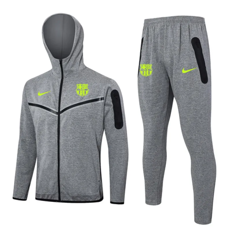 FC Barcelona Hooded Sports Jacket 2024/25 - Grey