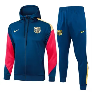 Giacca sportiva con cappuccio del FC Barcelona 2024/25 - Blu