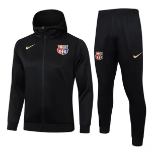 Giacca sportiva con cappuccio del FC Barcelona 2024/25 - Nero