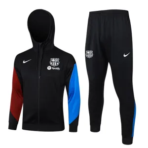 Giacca sportiva con cappuccio del FC Barcelona 2024/25 - Nero