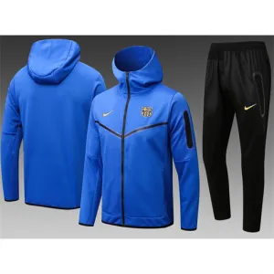 Barcelona 2024/25 giacca tuta con cappuccio blu
