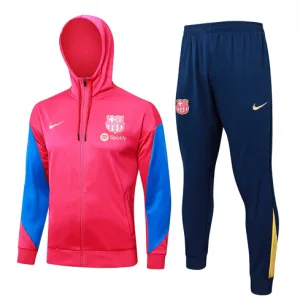 Giacca sportiva con cappuccio del FC Barcelona 2024/25 - Rosso