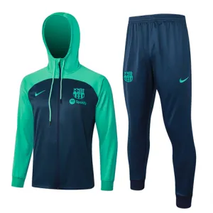 Giacca sportiva con cappuccio del FC Barcelona 2024/25 - Blu