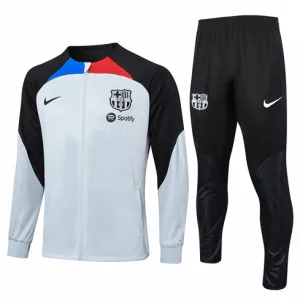 Giacca sportiva per bambini del FC Barcelona 2024/25 - Grigio chiaro