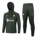 FC Barcelona Children's Hooded Sportswear 2024/25 - Dark Green