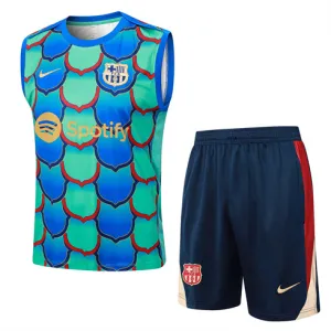 Set di shorts e gilet del FC Barcelona 2024/25 - Verde