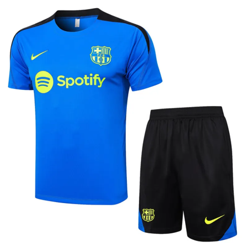 FC Barcelona 2024/25 Blue Training Jersey & Shorts Set