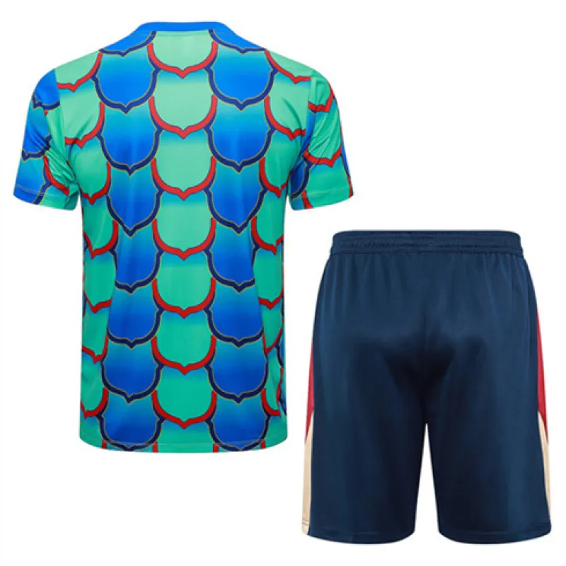Maillot d'entraînement + Shorts du FC Barcelona 2024/25 - Vert