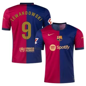 Lewandowski FC Barcelona 2024-25 Home Jersey - Blue/Red