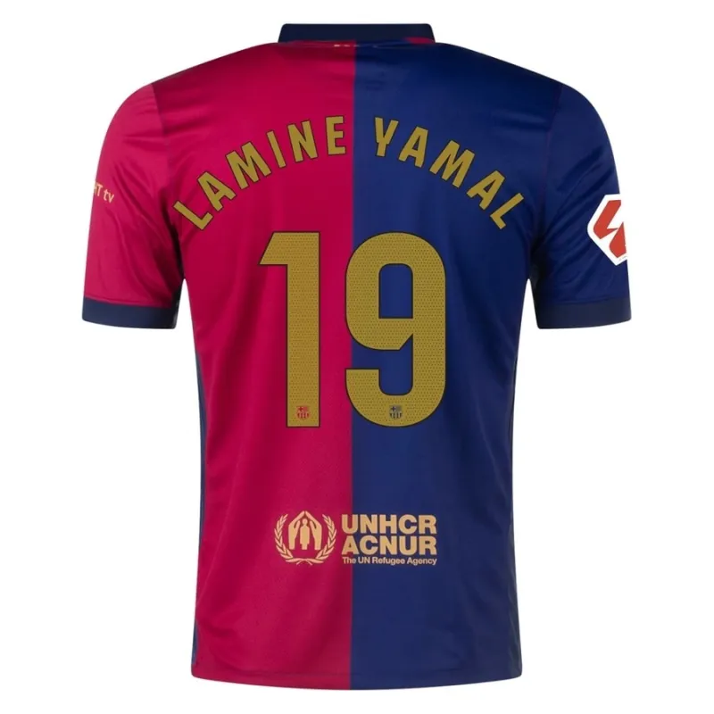 Lamine Yamal FC Barcelona 2024-25 Home Jersey - Blue/Red