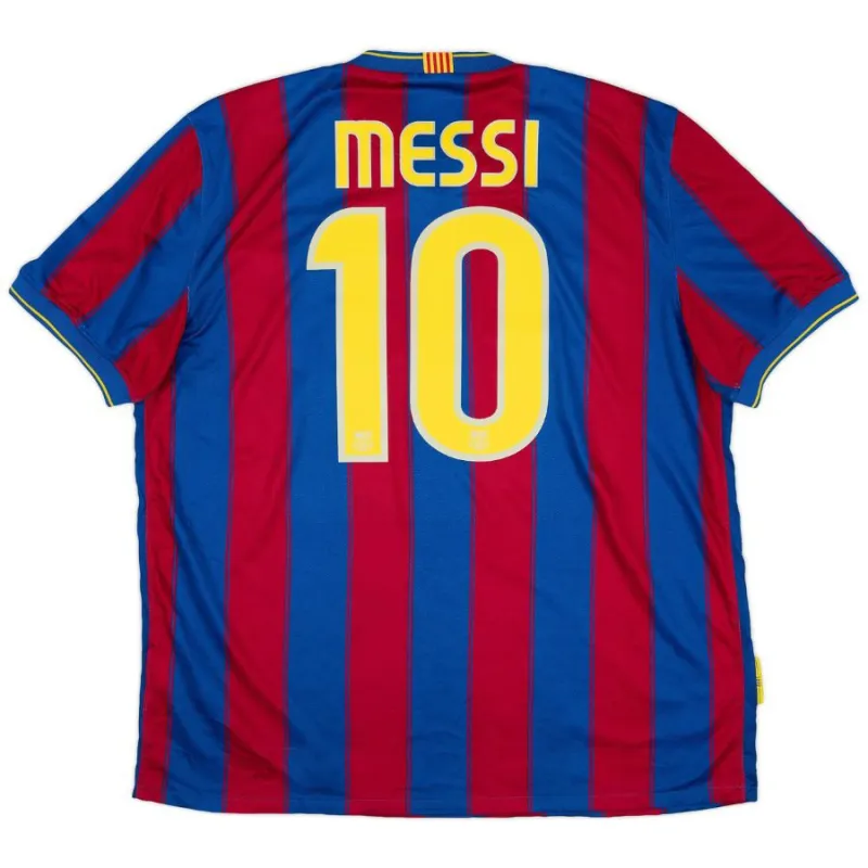 Messi Barcelona Retro Jersey 2009/10 Home - Red/Blue
