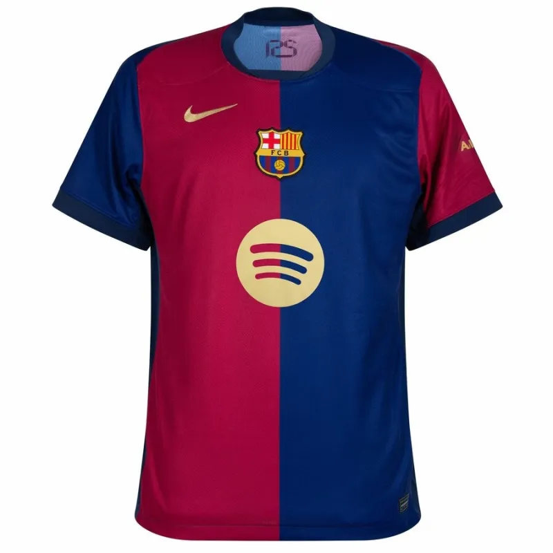 FC Barcelona LAMING YAMAL Kids' Home Jersey 2024/25 with New Sponsor - Red/Blue