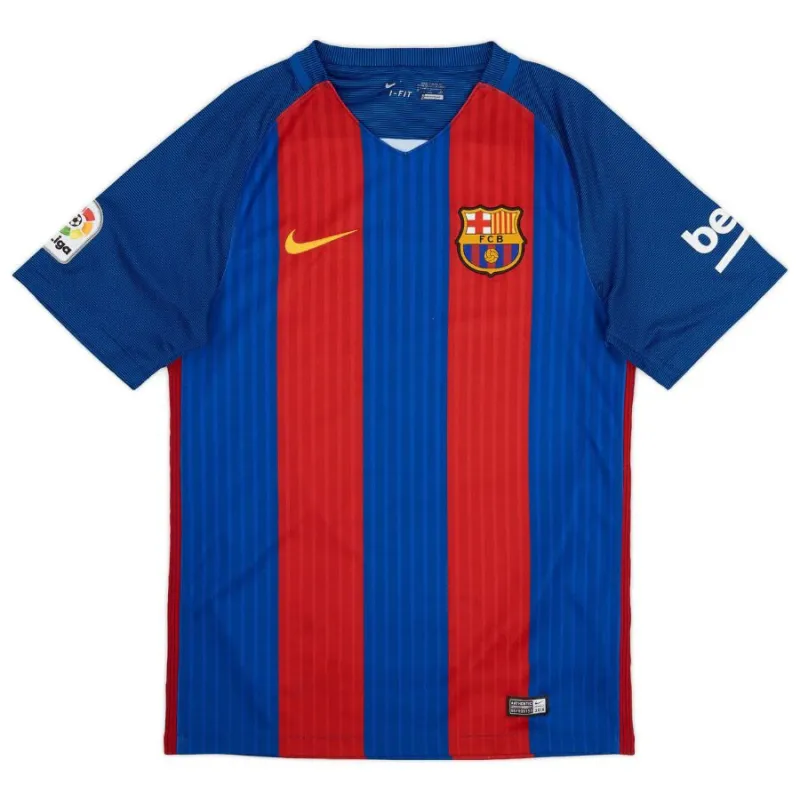 Messi Barcelona Retro Jersey 2016/17 Home - Red/Blue