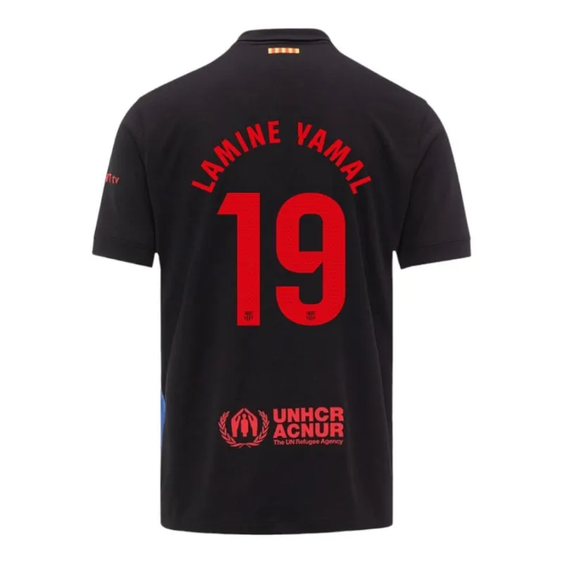 FC Barcelona LAMING YAMAL Kids' Away Kit 2024/25 - Black
