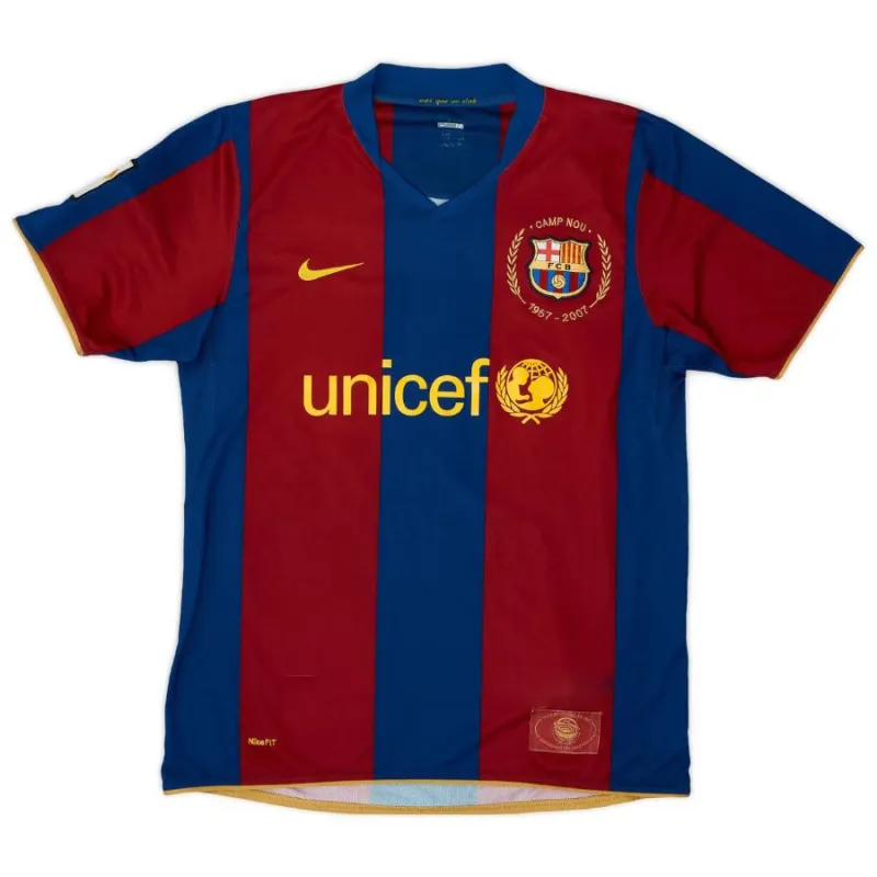 Henry Barcelona Retro Jersey 2007/08 Home - Red/Blue