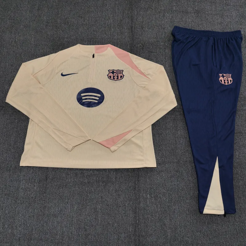 Barcelona 2025/26 Kids Sports Set beige