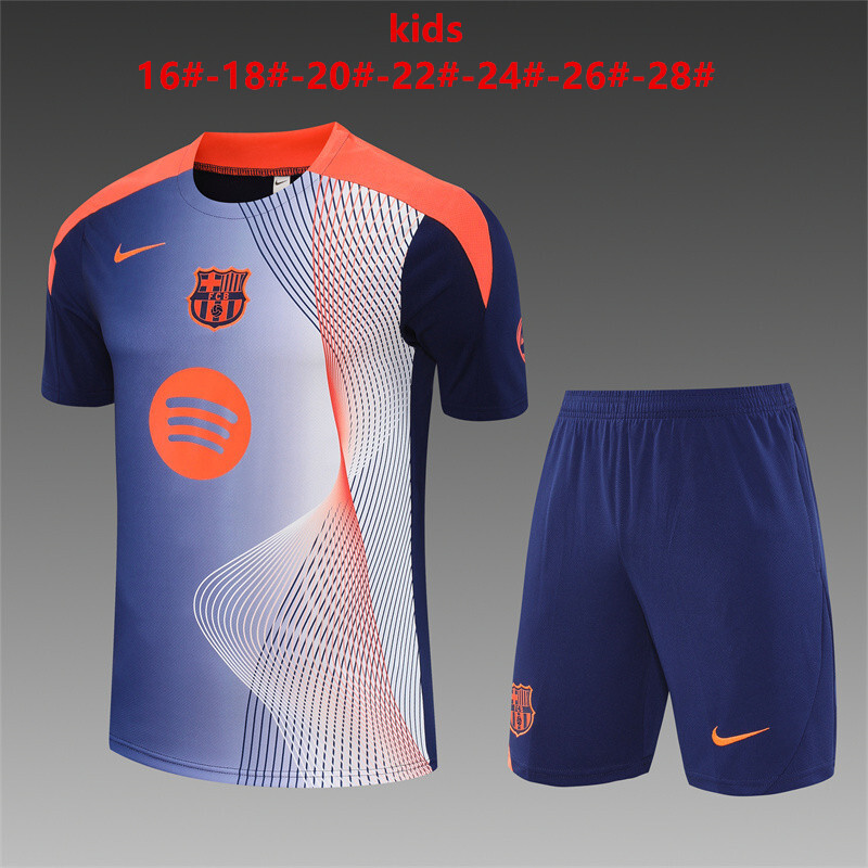 Barcelona 2025/26 Kinder Trainingsanzug blau