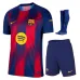 Set di maglia casa bambini del Barcellona 2025/26 - Rosso/Azzurro