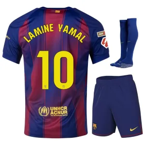 Set di maglia bambini in casa del Barcellona YAMAL 2025/26 - Rosso/Blu