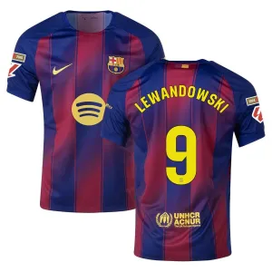 Maglia in casa bambini del Barcellona LEWANDOWSKI 2025/26 - Rosso/Blu