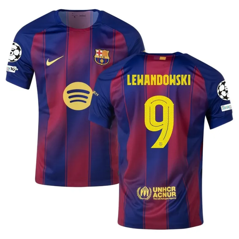 Maillot Barcelone Domicile UCL 2025/26 LEWANDOWSKI