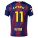 Ensemble de maillot enfant à domicile du FC Barcelone RAPHINHA 2025/26 - Rouge/Bleu