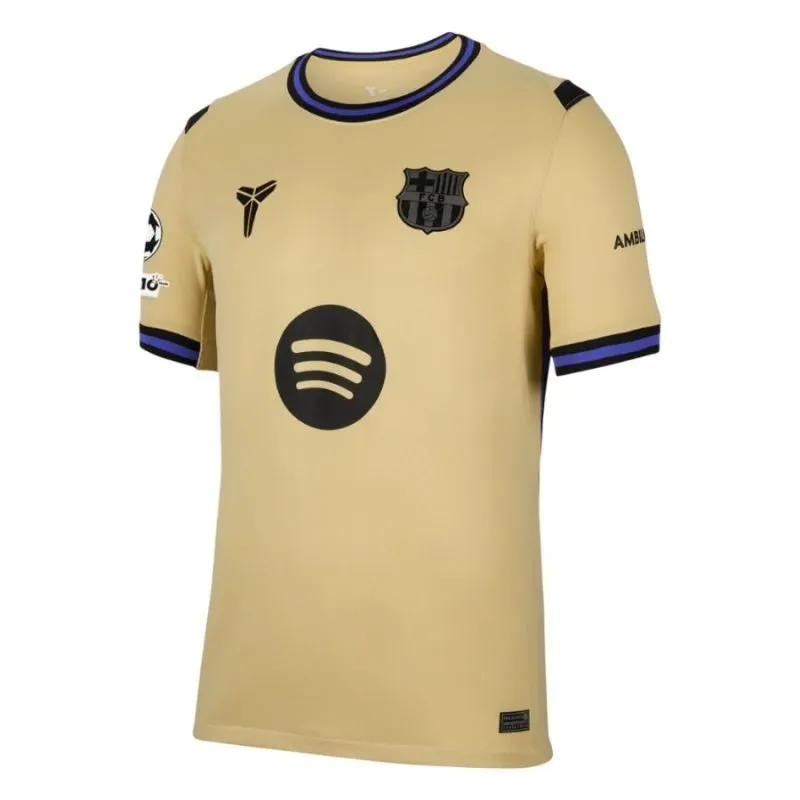 Barcelona RASHFORD UCL 2025/26 Away Kids' Jersey Set - Beige