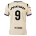 Barcelona LEWANDOWSKI 2025/26 Kids Away Kit Jersey - Beige