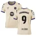 Barcelona LEWANDOWSKI UCL 2025/26 Kids Away Jersey - Beige