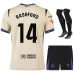 Barcelona RASHFORD 2025/26 Kids Away Kit Jersey - Beige