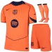 Set terza maglia bambini Barcellona 2025/26 - Arancione