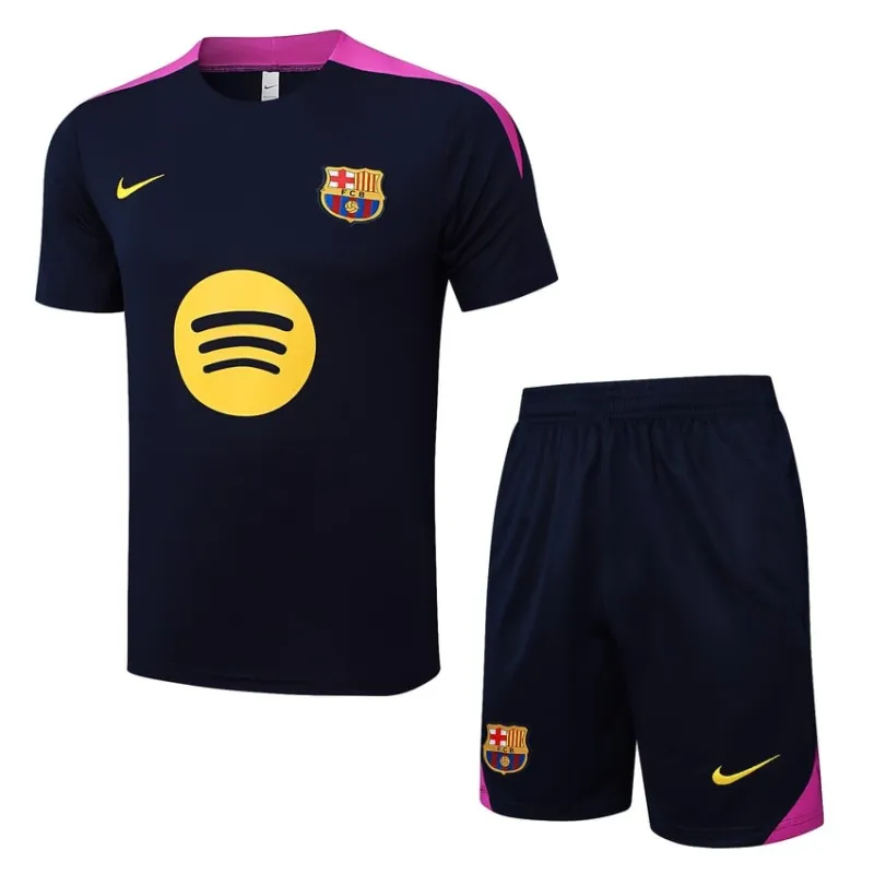 Maillot d'entraînement + short Barcelone 2025/26 - Noir/Rose