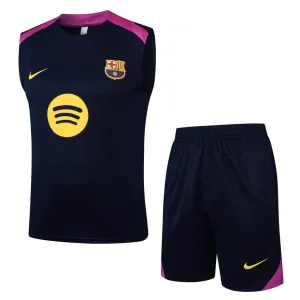 Set pantaloncini e canotta Barcellona 2025/26 - Nera/Rosa