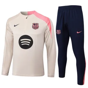 Tuta da allenamento Barcellona 2025/26 - Beige/Rosa