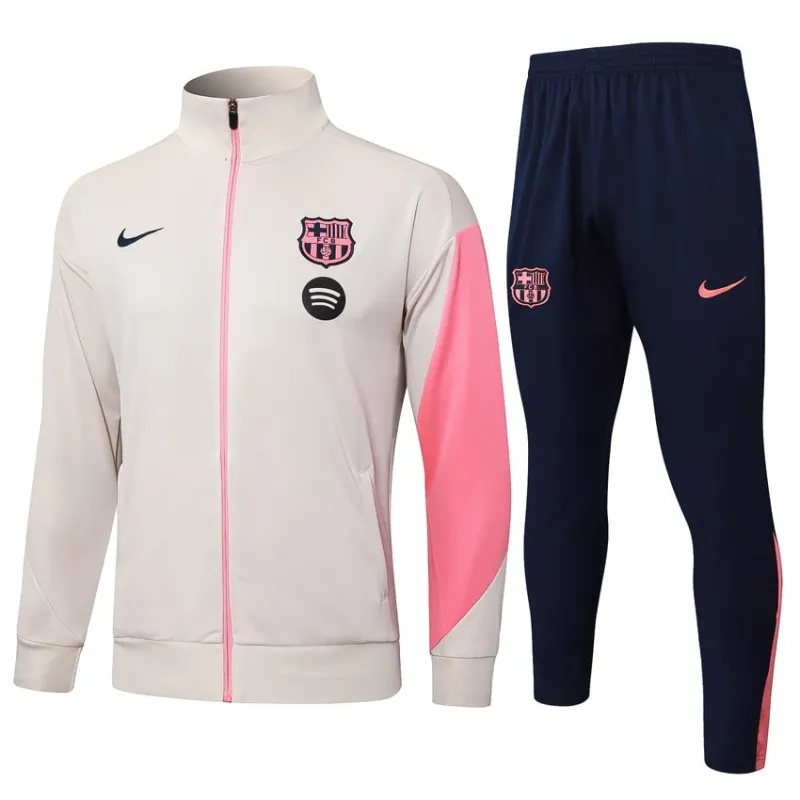 Barcelona 2025/26 Sports Jacket - Beige/Pink