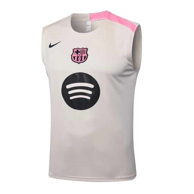FC Barcelona 2025/26 Beige Rosa Shorts & Tank Set