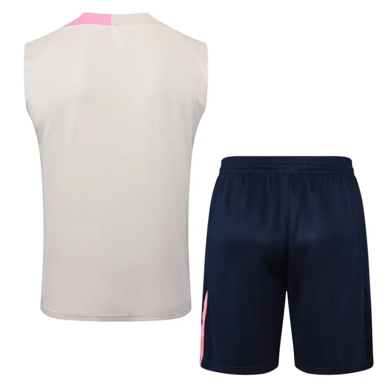 FC Barcelona 2025/26 Beige Rosa Shorts & Tank Set