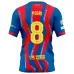 Barcelone PEDRI 2025/26 Ensemble Enfant Quatrième Maillot - Bleu/Rouge