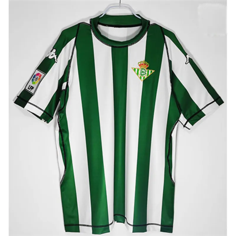 Maillot rétro de Real Betis 2003/04 domicile - Vert/Blanc