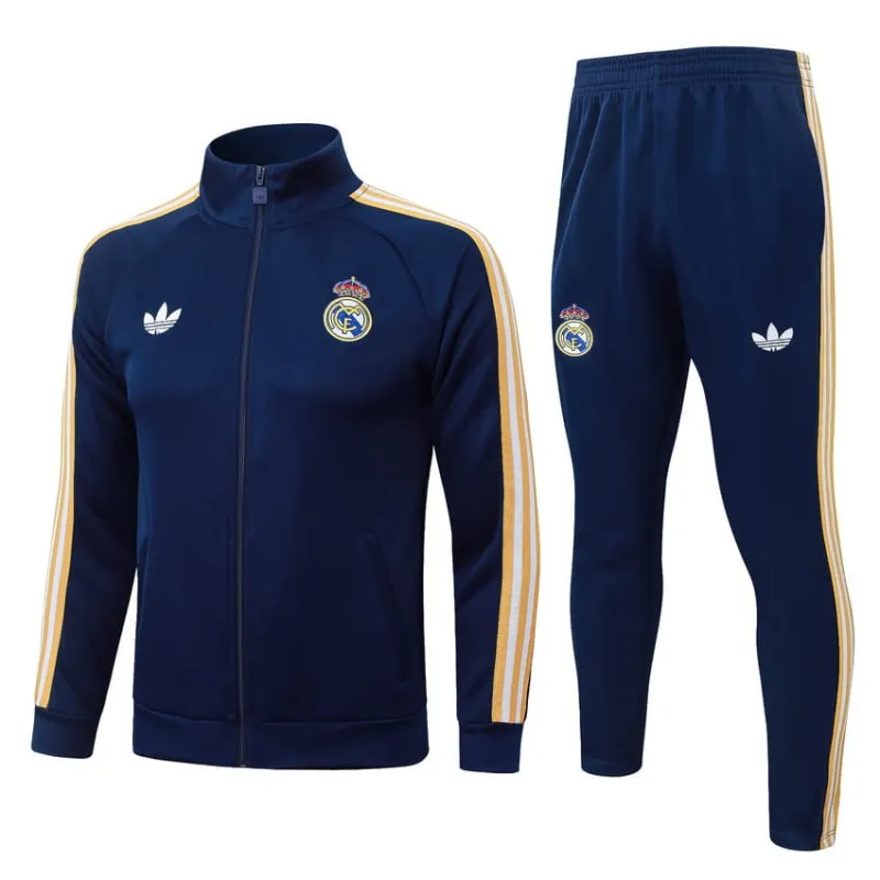 Real Madrid 2026/27 Jacket Tracksuit Dark Blue
