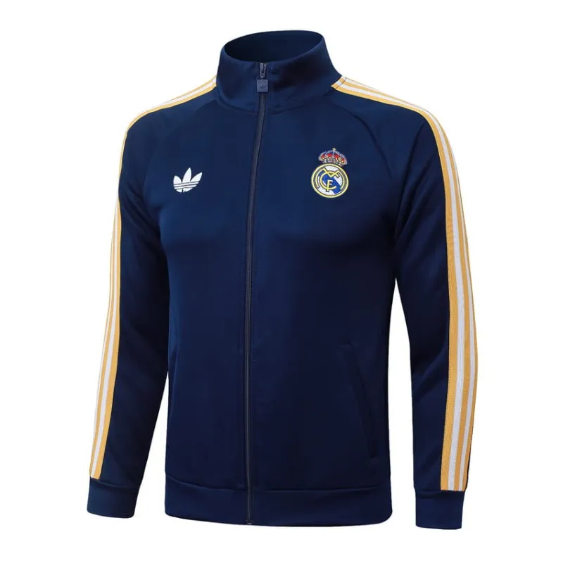 Real Madrid 2026/27 Jacket Tracksuit Dark Blue