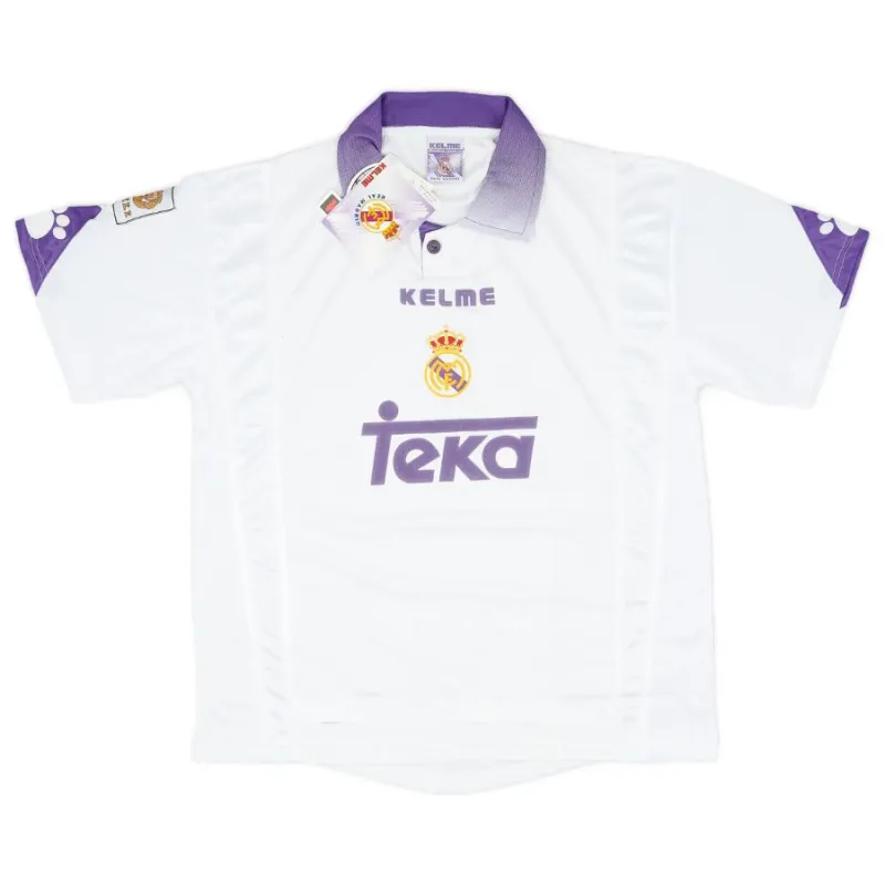 Real Madrid 1997/98 Camiseta retro local - Blanca
