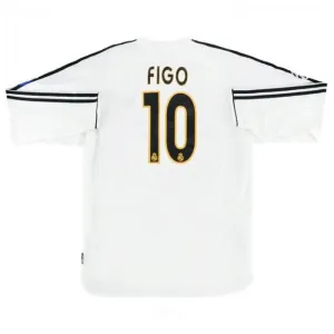 Real Madrid FIGO 2003/04 Retro Long-Sleeve Home Jersey - White
