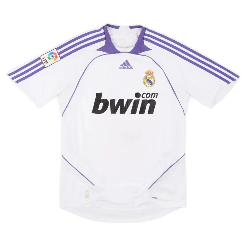 Real Madrid 2007/08 Retro-Heimtrikot - Weiß