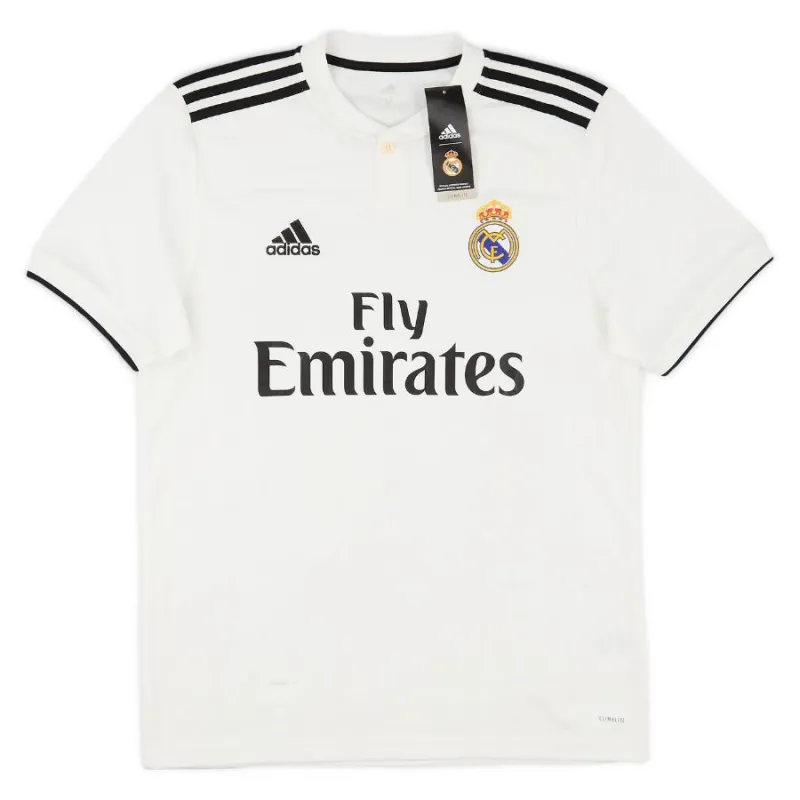 Real Madrid 2018/19 Retro Home Jersey - White