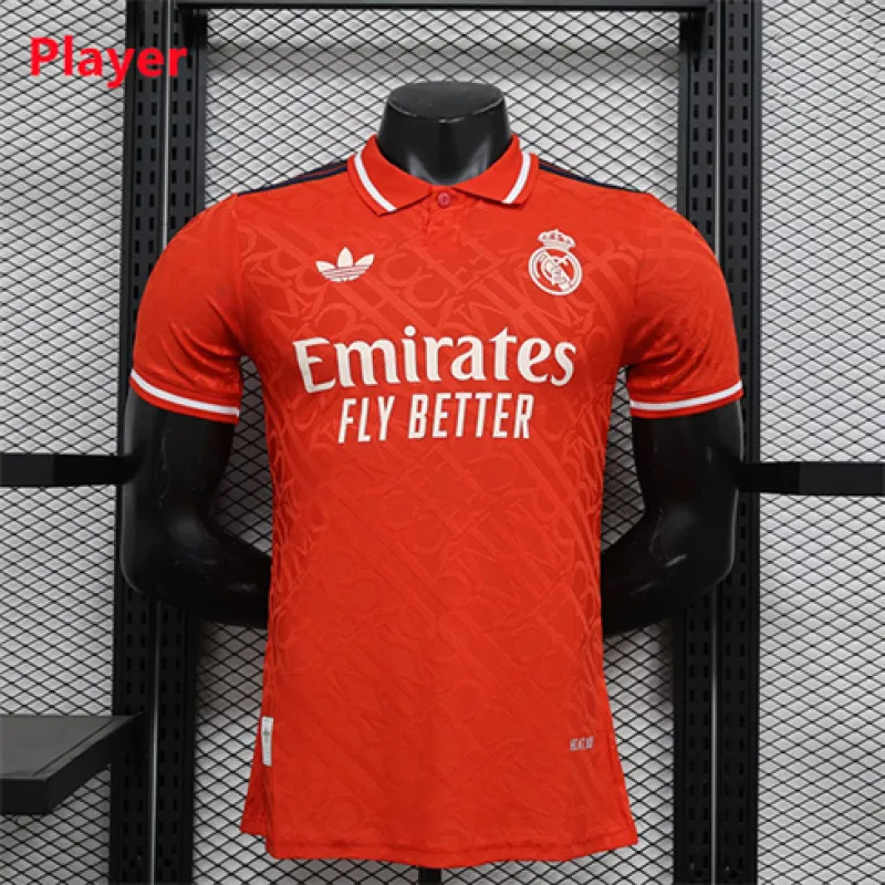 Maillot en chemise polo d'édition spéciale du Real Madrid 2024/25 - Rouge