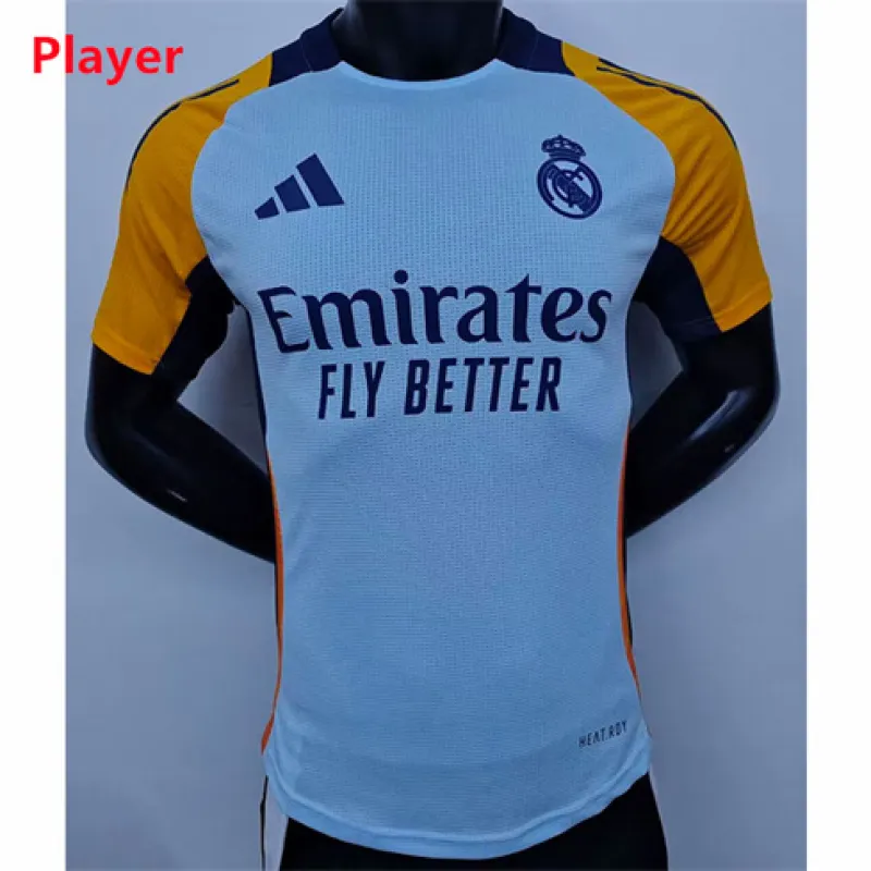 Maillot de joueur d'entraînement du Real Madrid 2024/25 - Blanc