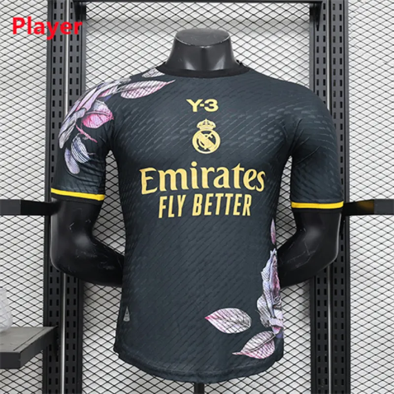 Maillot de joueur de l'édition spéciale Y3 du Real Madrid 2024/25 - Noir